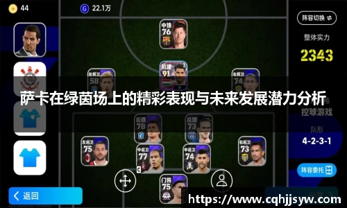 bwin必赢萨卡在绿茵场上的精彩表现与未来发展潜力分析